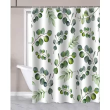   Aqualine textil zuhanyfüggöny 180x180 cm, eukaliptusz ZP015
