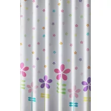   Aqualine textil zuhanyfüggöny 180x180 cm, fehér mintával ZV025