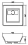 Arezzo design Cleveland 40x39,7 mosdótál AR-0021