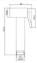 Arezzo design bidé zuhanyfej, króm AR-0201