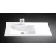 Arezzo design Texas 90x46 aszimmetrikus beépíthető mosdó, balos AR-090B