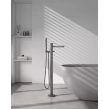   Arezzo design Elegant szabadon álló kádtöltő csaptelep, gun metal AR-10095GM