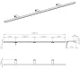 Arezzo design Esther 120 cm-es LED lámpa, króm AR-1100230052