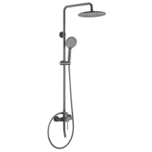   Arezzo design Palmfield zuhanyrendszer 3 funkcióval, metál szürke AR-1105GM