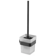 Arezzo design Mono WC kefe tartó, matt fekete AR-120061B