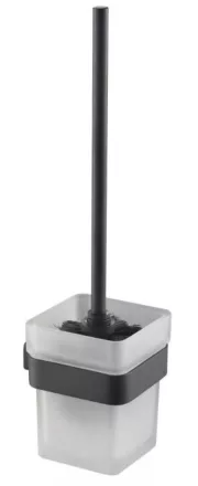 Arezzo design Mono WC kefe tartó, matt fekete AR-120061B