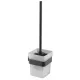 Arezzo design Mono WC kefe tartó, matt fekete AR-120061B