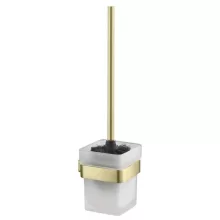   Arezzo design Mono WC kefe tartó, szálcsiszolt arany AR-120061BG