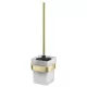 Arezzo design Mono WC kefe tartó, szálcsiszolt arany AR-120061BG