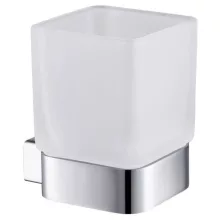   Arezzo design Mono fali üveg pohár tartó, króm AR-120131C