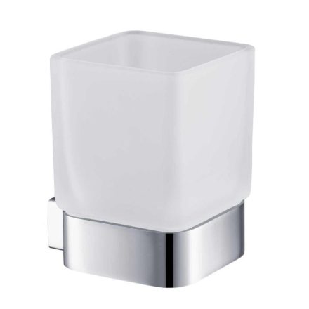 Arezzo design Mono fali üveg pohár tartó, króm AR-120131C