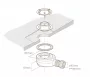 Arezzo design SOLIDSoft zuhanytálca 120x90 cm, lefolyóval, fehér AR-12090W