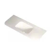 Arezzo design Sierra beépíthető Rockstone mosdó 120x46 cm, matt fehér kivitelben