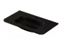 Arezzo design Sierra beépíthető Rockstone mosdó 80x46 cm, matt fekete kivitelben