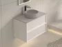Arezzo design Savona Rockstone mosdópult 80x46 cm, matt szürke AR-143080G
