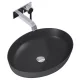 Arezzo design Rika pultra ültethető mosdó 52 cm, matt antracit AR-145004