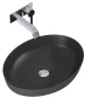 Arezzo design Rika pultra ültethető mosdó 52 cm, matt antracit AR-145004