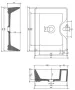 Arezzo design Fiona pultra ültethető mosdó 48x37 cm, csaplyukkal AR-145023
