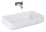 Arezzo design Agnes pultra ültethető mosdó 72x41 cm AR-145029