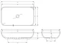 Arezzo design Fresi pultra ültethető mosdó 70x40 145033