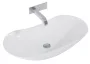 Arezzo design Piato pultra ültethető mosdó 73x38 cm, csaplyuk és túlfolyó nékül AR-145041