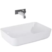   Arezzo design Nomia pultra ültethető mosdó 50 cm, fényes fehér AR-145042