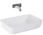 Arezzo design Nomia pultra ültethető mosdó 50 cm, fényes fehér AR-145042