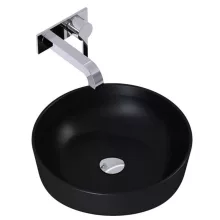   Arezzo design Lorca pultra ültethető mosdó 42 cm, matt fekete AR-145084