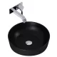 Arezzo design Lorca pultra ültethető mosdó 42 cm, matt fekete AR-145084