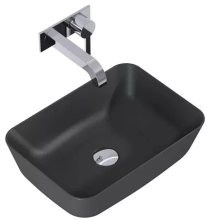 Arezzo design Reni pultra ültethető mosdó 46 cm, matt antracit AR-145098