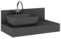 Arezzo design Reni pultra ültethető mosdó 46 cm, matt antracit AR-145098
