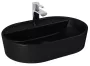 Arezzo design Babette matt fekete pultra ültethető mosdó 62x42 cm AR-145101