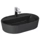 Arezzo design Babette pultra ültethető mosdó 62 cm, matt antracit AR-145104