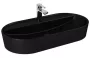 AREZZO design Babette porcelán mosdó 82x41 cm, matt fekete AR-145105