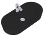 AREZZO design Babette porcelán mosdó 82x41 cm, matt fekete AR-145105