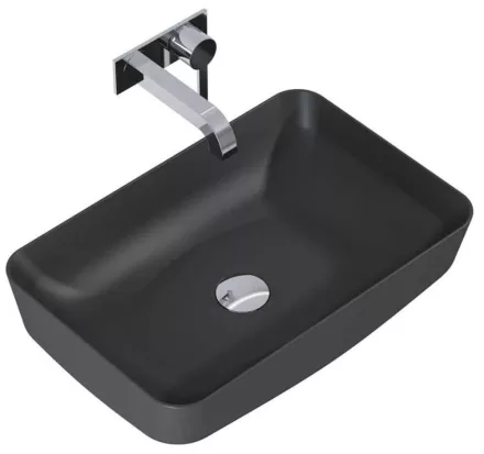 Arezzo design Nomia pultra ültethető mosdó 50 cm, matt antracit AR-145294