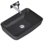 Arezzo design Nomia pultra ültethető mosdó 50 cm, matt antracit AR-145294