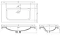 Arezzo design Iwa mosdó 90 cm AR-145300