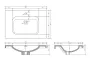 Arezzo design Iwa mosdó 70 cm AR-145370