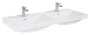 Arezzo design Monterey kerámiamosdó Maxxi 120 Duo, fehér AR-145825