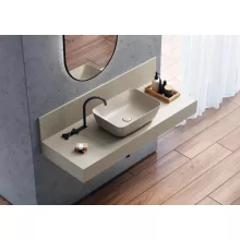   Arezzo design Reni pultra ültethető mosdó 46 cm, matt bézs AR-146027
