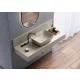 Arezzo design Reni pultra ültethető mosdó 46 cm, matt bézs AR-146027