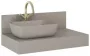 Arezzo design Reni pultra ültethető mosdó 46 cm, matt bézs AR-146027