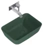 Arezzo design Reni pultra ültethető mosdó 46 cm, matt zöld AR-146028
