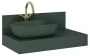 Arezzo design Reni pultra ültethető mosdó 46 cm, matt zöld AR-146028
