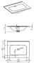 Arezzo design Skappa mosdó 60 cm, csaplyuk nélkül AR-146031