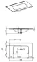Arezzo design Skappa mosdó 80 cm, csaplyuk nélkül AR-146032