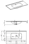 Arezzo design Skappa mosdó 100 cm, csaplyuk nélkül AR-146033