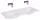 Arezzo design Skappa dupla mosdó 120 cm, csaplyuk nélkül AR-146034