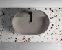 Arezzo design Babette pultra ültethető mosdó 82 cm, matt beige AR-146044